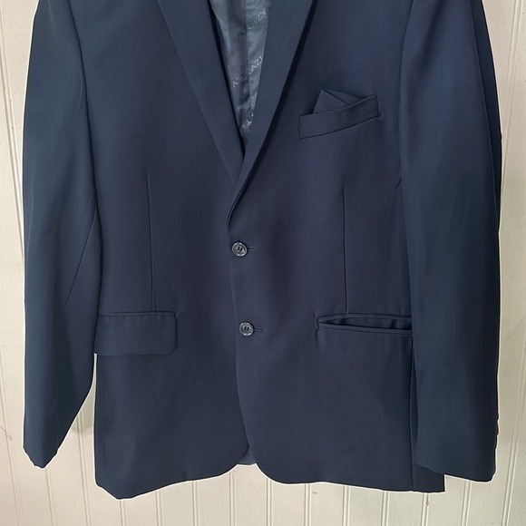 Like New! Tazio Navy Blue Jacket Blazer and Vest sz 14 - Picture 5 of 16